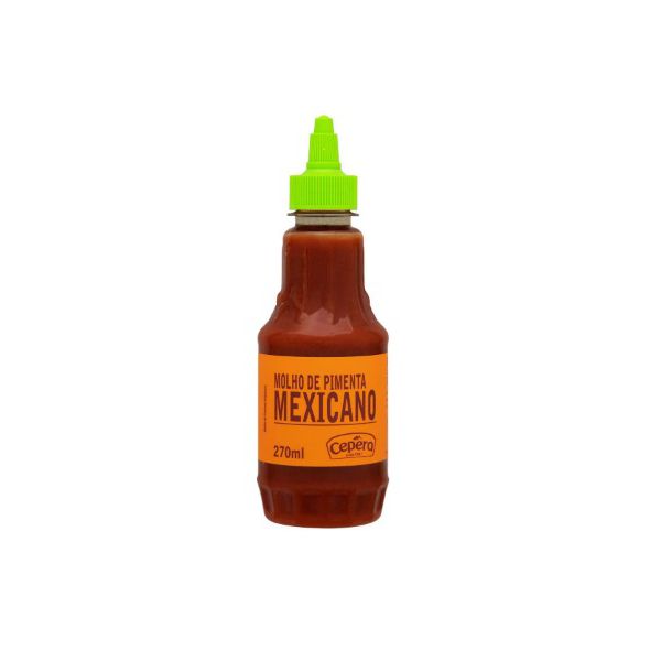 MOLHO DE PIMENTA MEXICANA HABANERO SABORES CEPERA SQUEEZE 270 ML