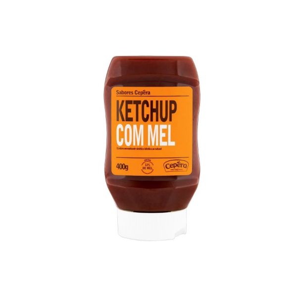 KETCHUP ADOÇADO COM MEL SABORES CEPERA SQUEEZE 400 G