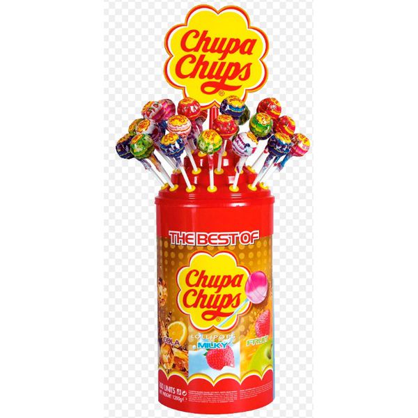 PIRULITO SORTIDO CHUPA CHUPS 1,2 KG - POTE (PC 100 X12 G)