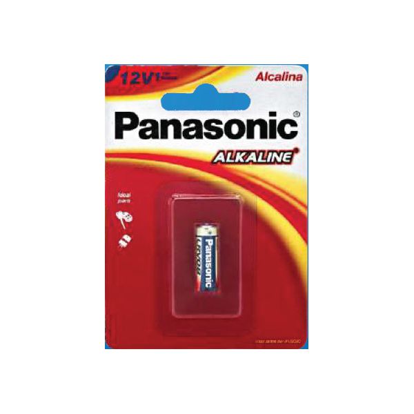 BATERIA PANASONIC ALCALINA 12 VOLTS COM UNIDADE 1 PARA PORTÃO