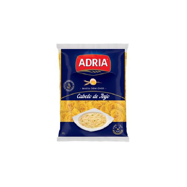 MACARRÃO ADRIA CABELO DE ANJO COM OVOS 500 G 