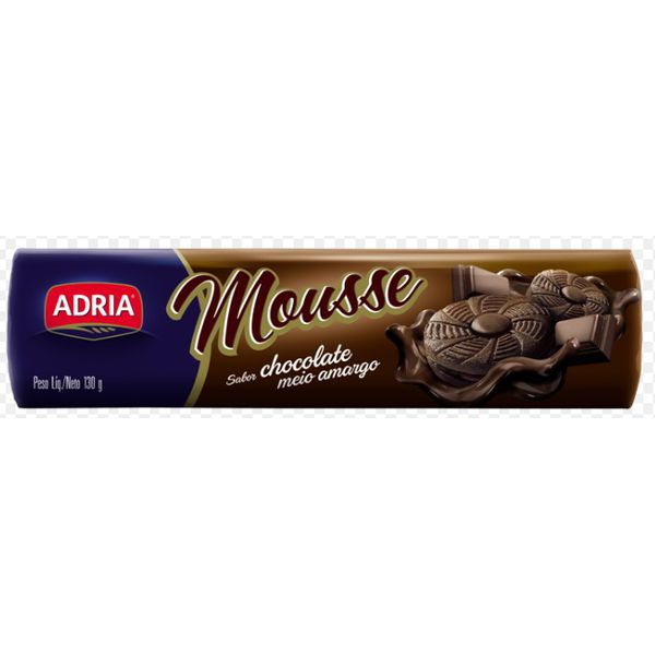 RECHEADO MOUSSE ADRIA CHOCOLATE MEIO AMARGO 130 G 