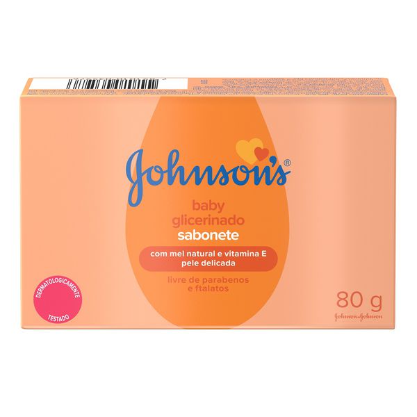 SABONETE JOHNSON´S BABY GLICERINADO MEL E VITAMINA E 80 G