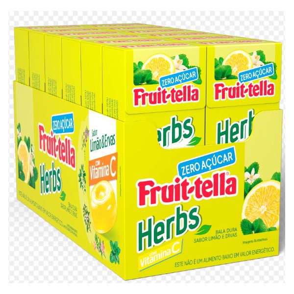 FRUITTELLA HERBS LIMAO E ERVAS 226.8 G (DP 12X18,90 G)