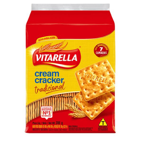 BISCOITO VITARELLA CREAM CRACKER 350 G