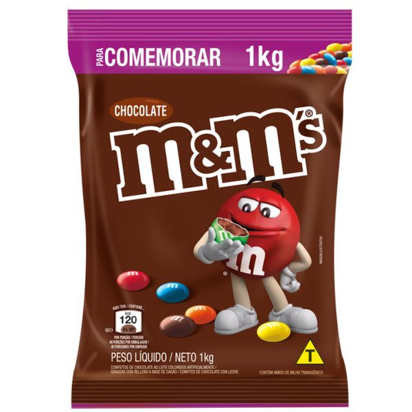 M&M'S CHOCOLATE AO LEITE 1 KG