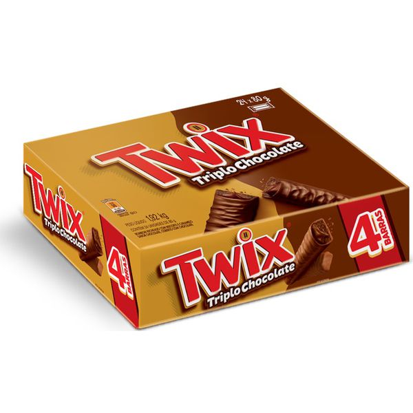 TWIX TRIPLO CHOCOLATE 1.920 KG (24X80 G)