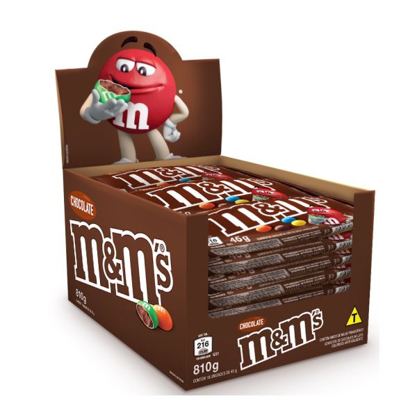 M&M'S CHOCOLATE 810 G ( DP 18X45 G )