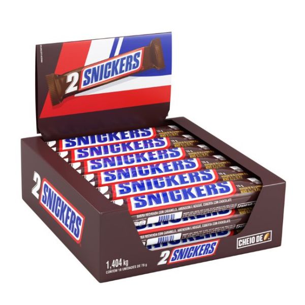 SNICKERS 2 BARRAS 1.404 KG (DP 18X78 G)