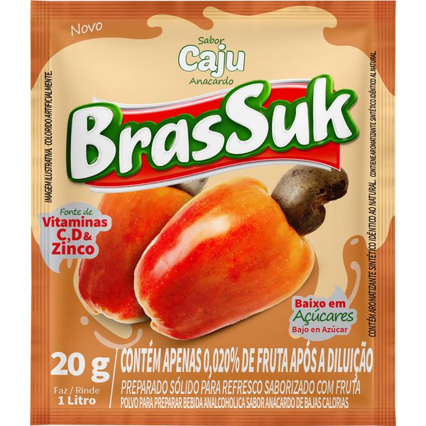 REFRESCO BRASSUK CAJU 15 X 20G 