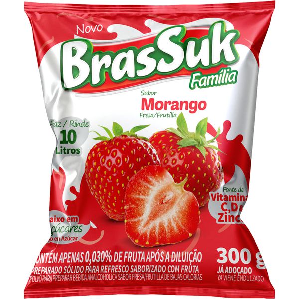 REFRESCO BRASSUK MORANGO 300 G 