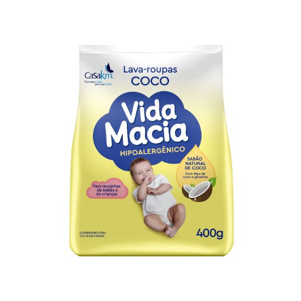 LAVA ROUPAS EM PO COCO VIDA MACIA 400 G (9248)