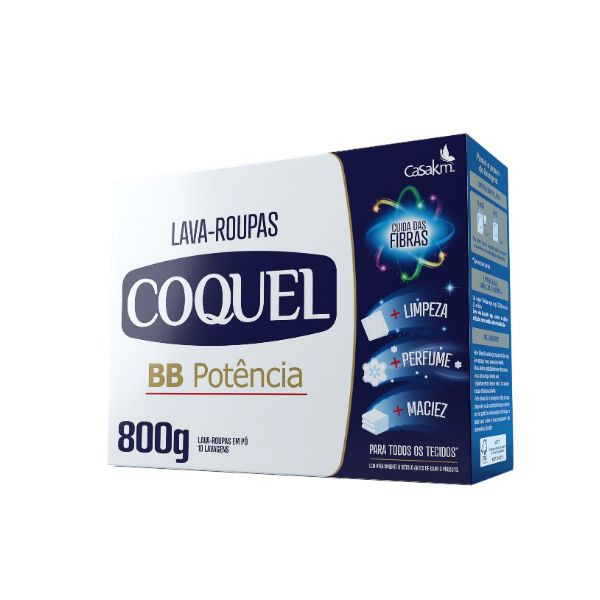 LAVA ROUPAS EM PÓ COQUEL BB POTENCIA 800 G