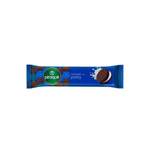 BISCOITO PIRAQUÊ RECHEADO PRETTY 76 G (61323)