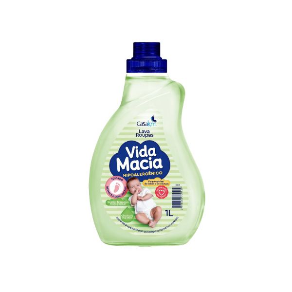 LAVA ROUPAS LIQUIDO VIDA MACIA GLICERINA & ERVA DOCE 1 L