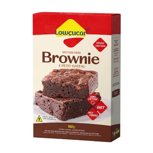 MISTURA PARA BROWNIE LOWÇUCAR ZERO AÇUCAR 150 G