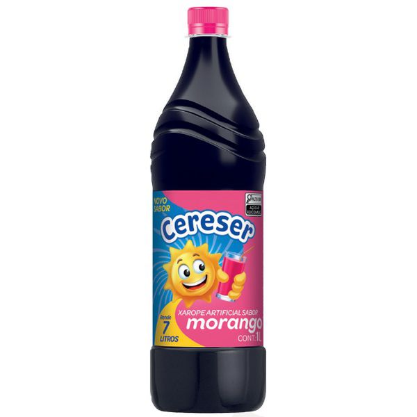 XAROPE DE MORANGO CERESER PET 1 L
