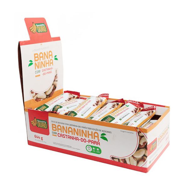 DOCE DE BANANA COM CASTANHA DO PARÁ 644 G ( 28X23G )