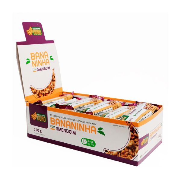 DOCE DE BANANA COM AMENDOIM 720 G ( 24X30G )