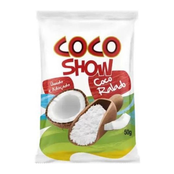 COCO RALADO FINO UMIDO E ADOÇADO 50 G - COCO SHOW