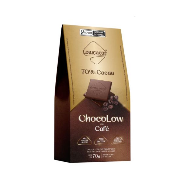 CHOCOLATE 70% CAFÉ LOWÇUCAR 70 G 