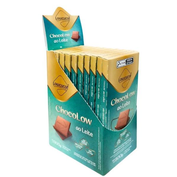 CHOCOLATE AO LEITE ZERO LOWÇUCAR 300 G ( DP 10X30G )