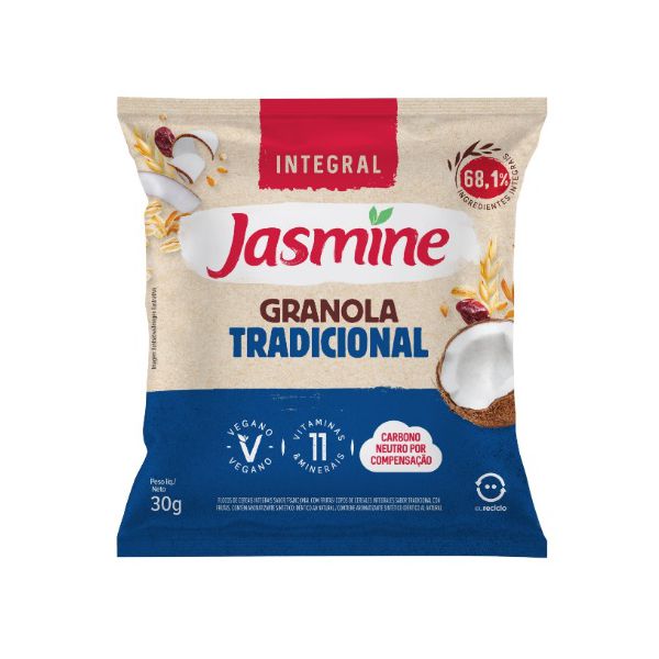 GRANOLA TRADICIONAL INTEGRAL JASMINE 600G (20X30G)