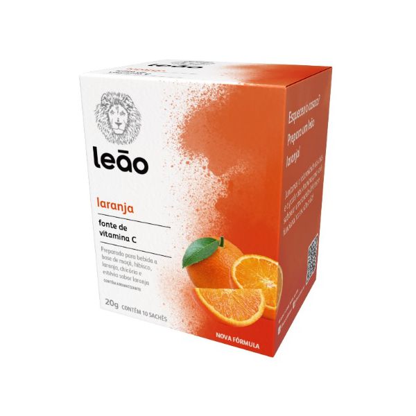 CHA LEAO LARANJA VITAMINICO 20 G C/ 10 SQ. 