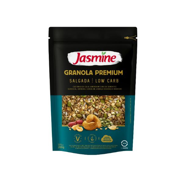 GRANOLA PREMIUM SALGADA LOW CARB JASMINE 200 G