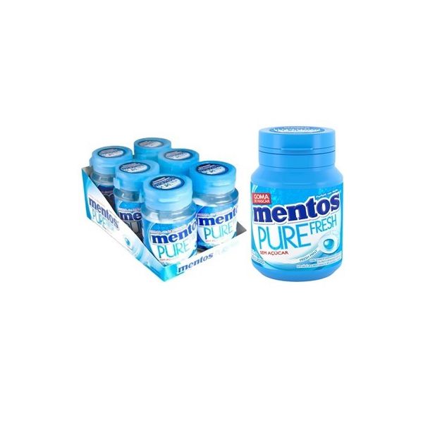 MENTOS PURE FRESH MINT GARRAFA AZUL (DP 6 X 56 G)