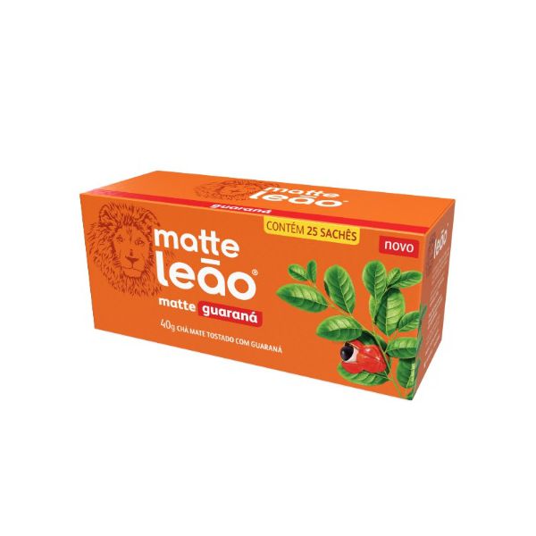 CHA LEAO MATTE GUARANA 40 G C/ 25 SAQ. (32726)