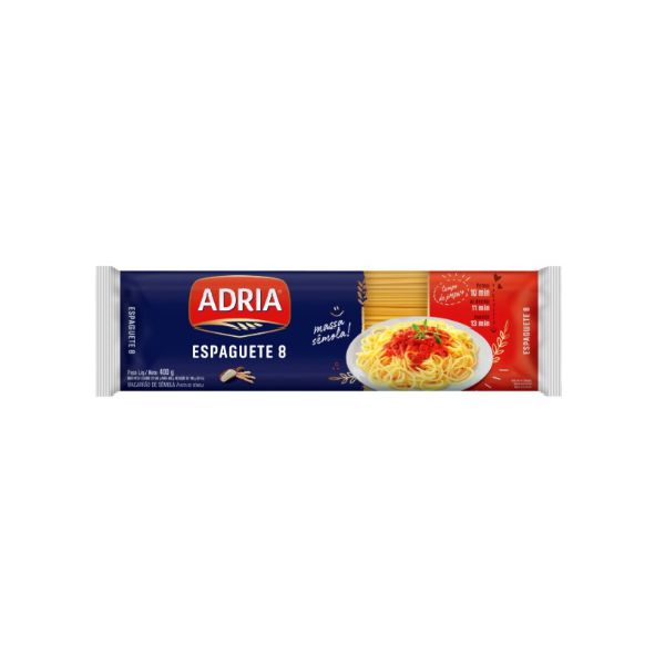 MACARRAO ADRIA SEMOLA ESPAGUETE 8 400 G 