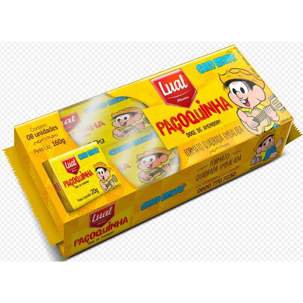 PAÇOCA QUADRADA LUAL 160 G (DP 8X20 G)