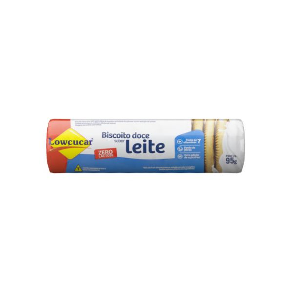 BISCOITO DOCE LEITE LOWÇUCAR ZERO AÇUCAR 95 G (0059)