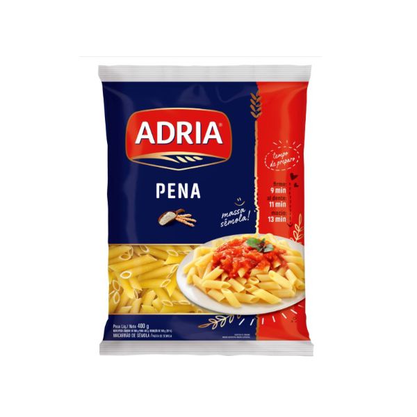 MACARRAO ADRIA SEMOLA PENNE 400 G (9498)