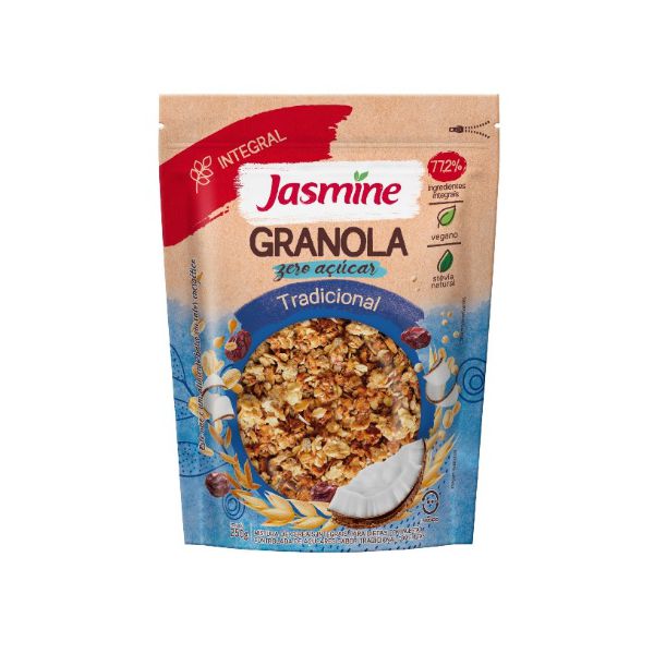 GRANOLA TRADICIONAL ZERO AÇUCAR JASMINE 250 G (07491)