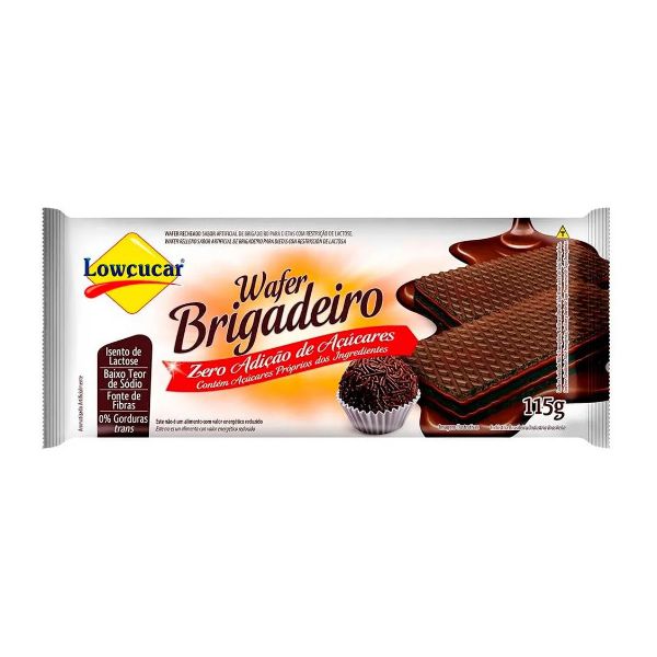 WAFER LOWÇUCAR ZERO AÇUCAR BRIGADEIRO 115 G (2777)