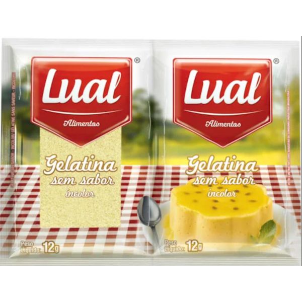 GELATINA LUAL INCOLOR SEM SABOR 24 G