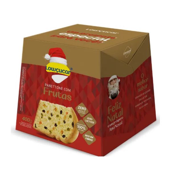 PANETTONE FRUTAS ZERO ACUCAR LOWCUCAR 400G 