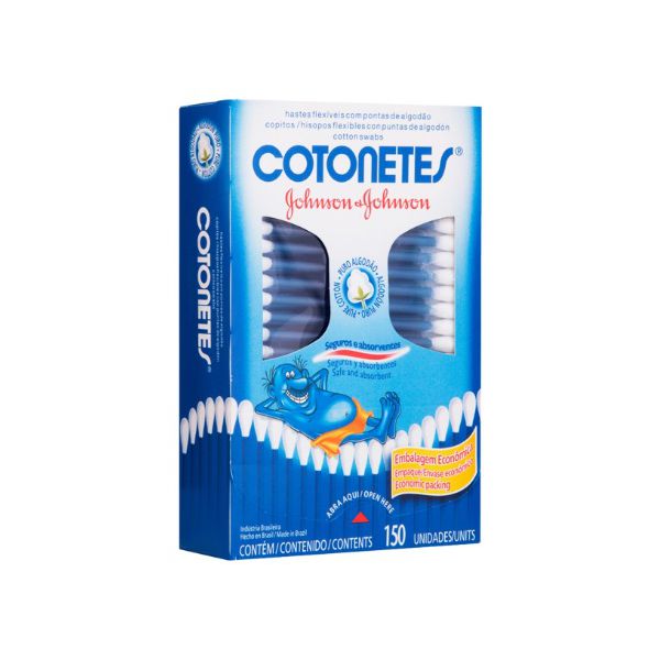 COTONETES JOHNSON'S COM 150 UNIDADES 