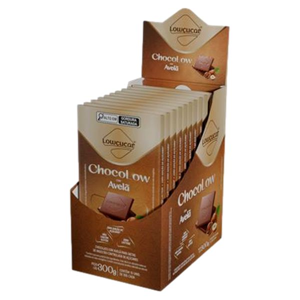 CHOCOLATE C/ AVELÃ LOWÇUCAR 300 G ( DP 10X30G ) CHOCOLOW