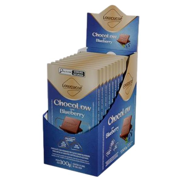 CHOCOLATE C/ BLUEBERRY LOWÇUCAR 300 G ( DP 10X30G ) CHOCOLOW