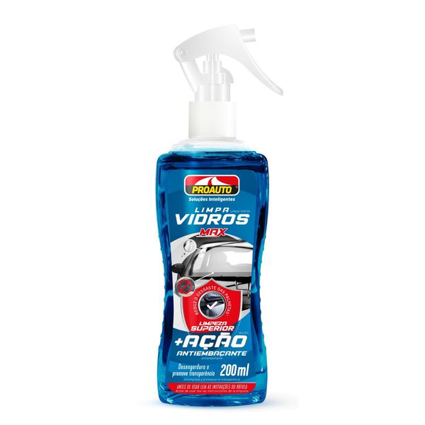 LIMPA VIDROS ANTI-EMBAÇANTE PROAUTO 200 ML 