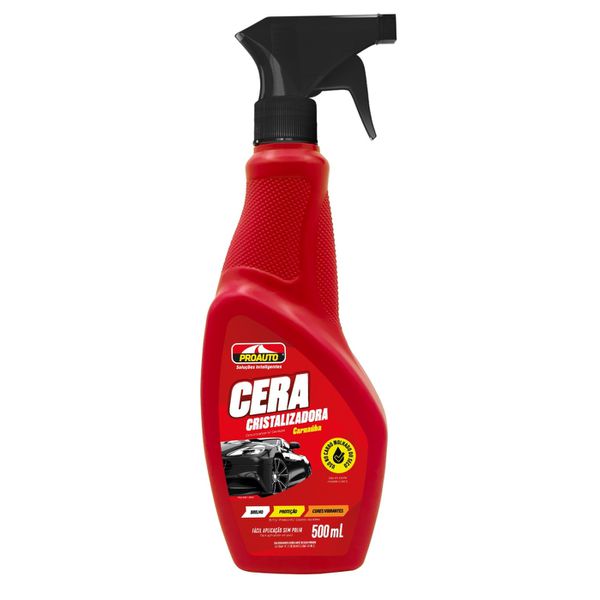 CERA CRISTALIZADORA CARNAUBA PROAUTO 500 ML