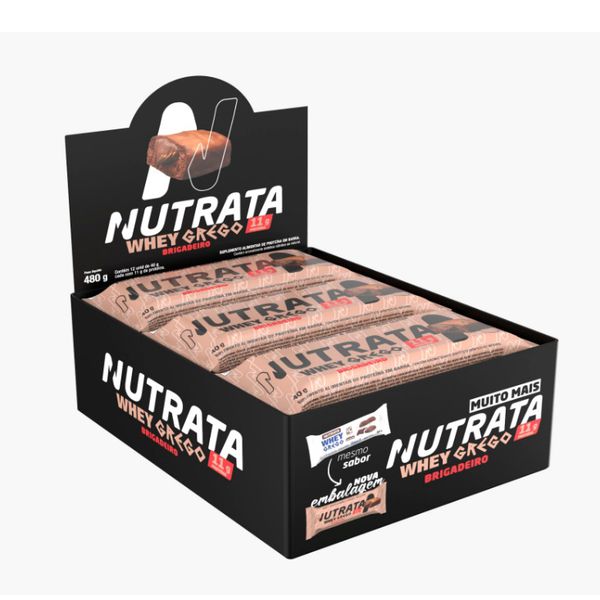 BARRA PROTEICA NUTRATA GREGO BRIGADEIRO 480G (DP 12X40G)