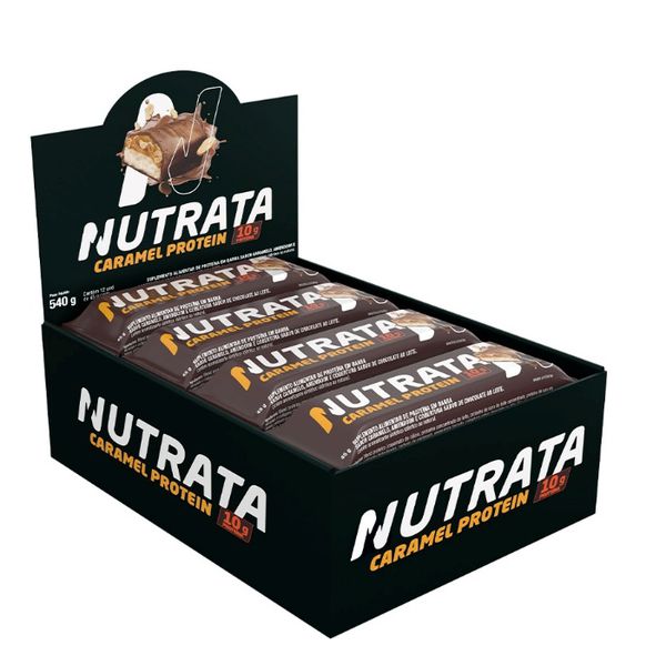 BARRA PROTEICA NUTRATA CARAMEL 540G (DP 12X45G)