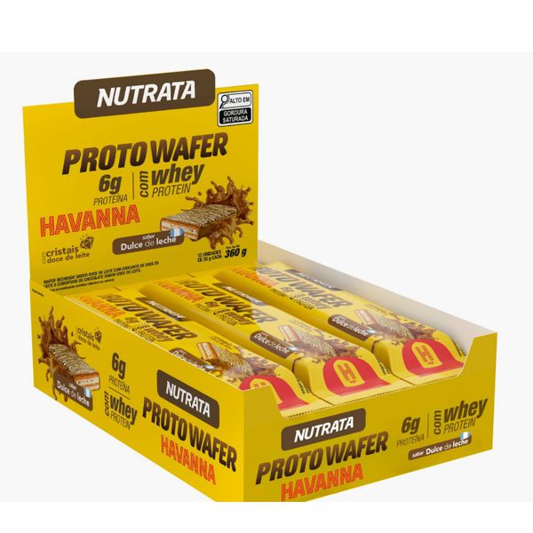 WAFER NUTRATA PROTO WAFER HAVANNA DOCE DE LEITE 360G (DP 12X30G)