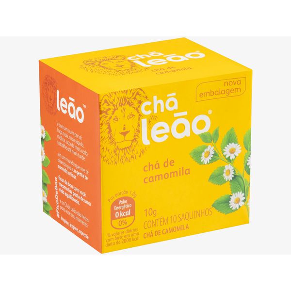 CHA LEAO FUZE CAMOMILA 10 G C/ 10 SAQ. (00163)