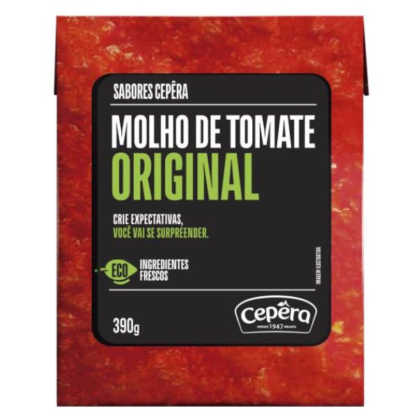 MOLHO DE TOMATE ORIGINAL SABORES CEPERA RECART 390 G