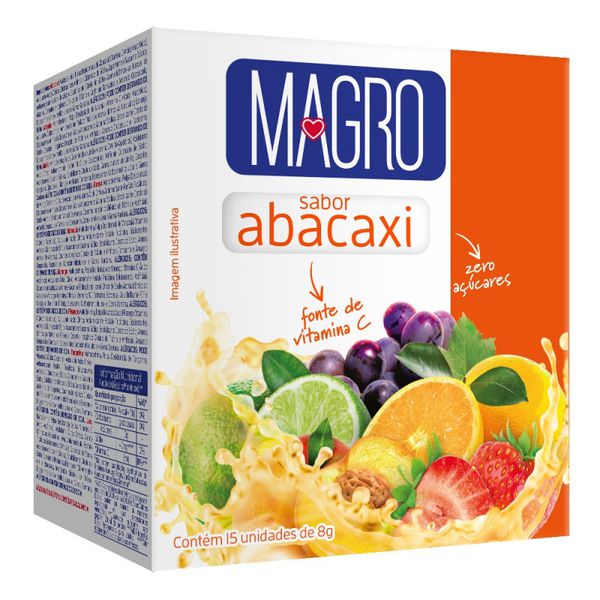 REFRESCO MAGRO DIET ABACAXI 15X8G
